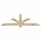 Ekena Millwork Redmond Rough Sawn Timber Gable Bracket, Douglas Fir, 72"W x 21"H x 2"D x 4"F, 7/12 Pitch GBW072X21X0204RED00RDF - alternate 1